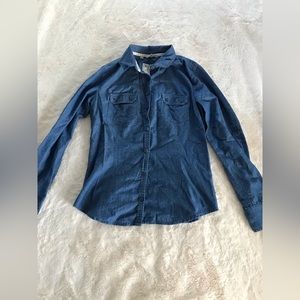 Guess denim button down
